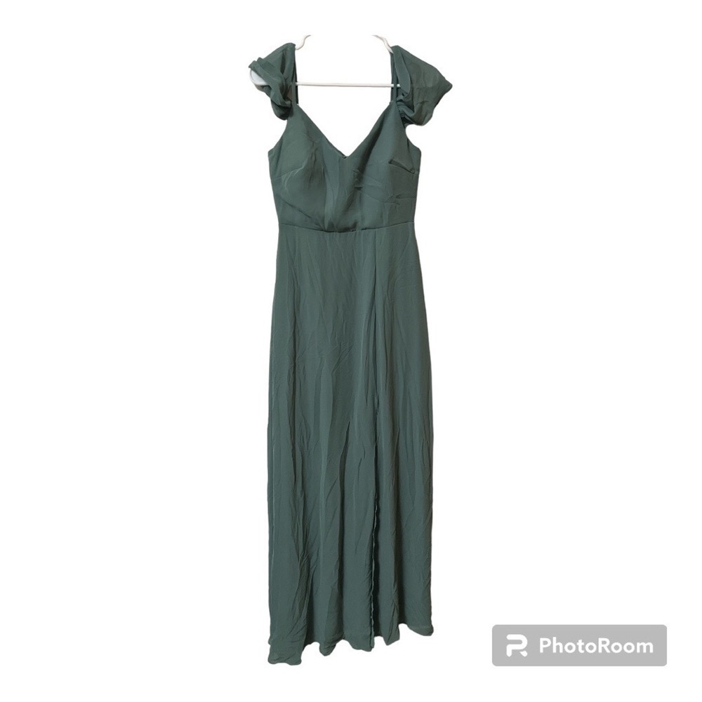Birdy Grey Off the Shoulder Chiffon Bridesmaid Formal Dress Small